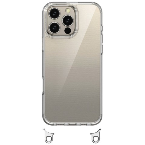 Чохол TPU Transparent with Straps для Apple iPhone 12 Pro / 12 (6.1") Light Pink