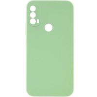 Чохол Silicone Cover Lakshmi Full Camera (AAA) для Motorola Moto E40 М'ятний / Mint