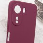 Чохол Silicone Cover Lakshmi Full Camera (AAA) with Logo для Xiaomi Redmi 13C / Poco C65 Бордовий / Plum