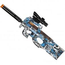 Автомат на гідрогелевих кульках (орбізах) P90 Tactical Edition Blue Skull