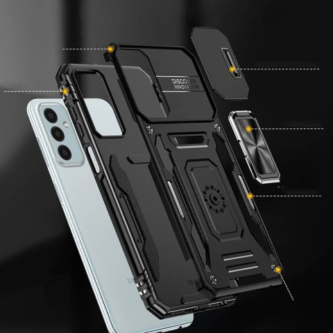 Ударостійкий чохол Camshield Army Ring для Samsung Galaxy A26 5G Чорний / Black