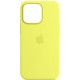 Чохол Silicone case (AAA) with Magsafe and Animation для Apple iPhone 13 Pro Max (6.7") Жовтий / Lemon Zest