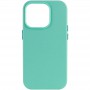 Шкіряний чохол Leather Case (AA Plus) with MagSafe для Apple iPhone 14 Pro (6.1") Ice