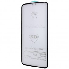 Захисне скло 5D Hard (full glue) (тех.пак) для Apple iPhone 12 mini (5.4") Чорний