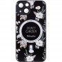 TPU+PC чохол Secret Garden with MagSafe для Apple iPhone 13 (6.1") Black