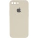 Чохол Silicone Case Square Full Camera Protective (AA) для Apple iPhone 7 plus/8 plus (5.5") Бежевий / Antique White