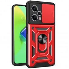 Ударостійкий чохол Camshield Serge Ring для Xiaomi Poco F5 / Note 12 Turbo Червоний