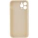 Силіконовий чохол Candy Full Camera для Apple iPhone 11 Pro Max (6.5") Бежевий / Antique White