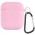 Силіконовий футляр з мікрофіброю для навушників Airpods 1/2 Рожевий / Light pink