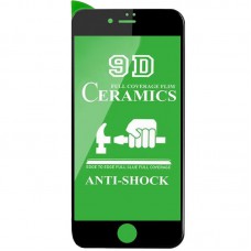 Захисна плівка Ceramics 9D (без упак.) для Apple iPhone 6/6s / 7 / 8 / SE (2020) (4.7") Чорний