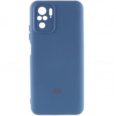 Чохол Silicone Cover My Color Full Camera (A) для Xiaomi Redmi Note 10 / Note 10s Синій / Navy blue