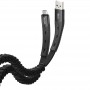 Дата кабель Hoco U78 "Cotton treasure elastic" MicroUSB (1.2М) Чорний