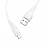 Дата кабель Borofone BX18 Optimal USB to MicroUSB (1m) Білий