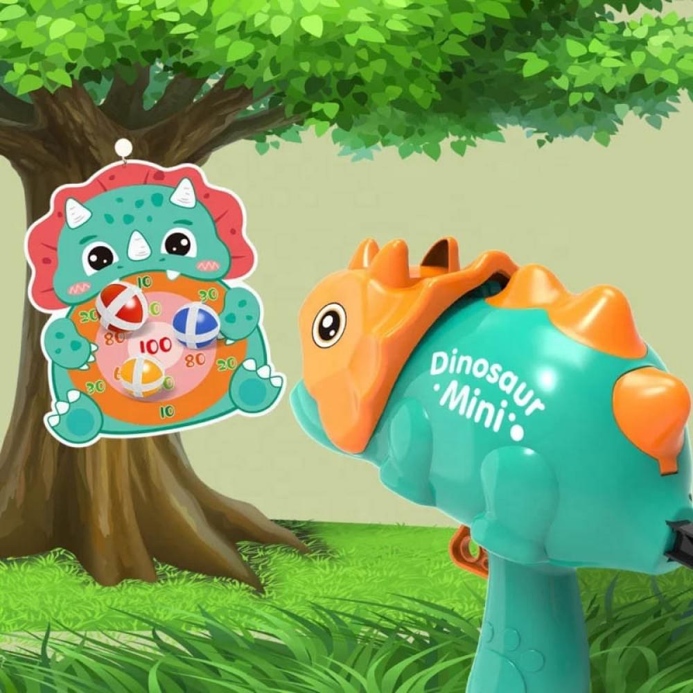 Інтерактивна гра Dinosaur Athletics Gun на липучках + мішень Green