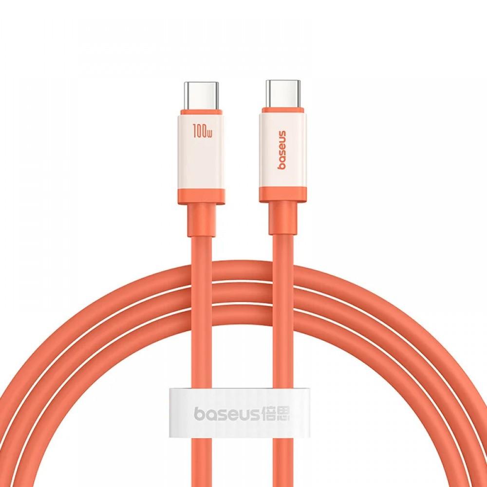 Дата кабель Baseus 0°C Series Fast Charging Type-C to Type-C 100W (1m) (P10368800731) Canyon Coral