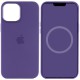 Чохол Silicone case (AAA) with Magsafe and Animation для Apple iPhone 12 Pro Max (6.7") Фіолетовий / Amethyst