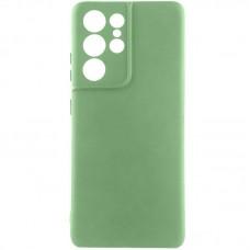 Чохол TPU GETMAN Liquid Silk Full Camera для Samsung Galaxy S22 Ultra Зелений / Pistachio