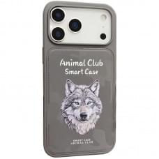 TPU+PC чохол Animal Club для Apple iPhone 17 Pro Max (6.9") Titanium Gray