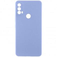 Чохол TPU GETMAN Liquid Silk Full Camera для Motorola Moto E40 Бузковий / Light purple