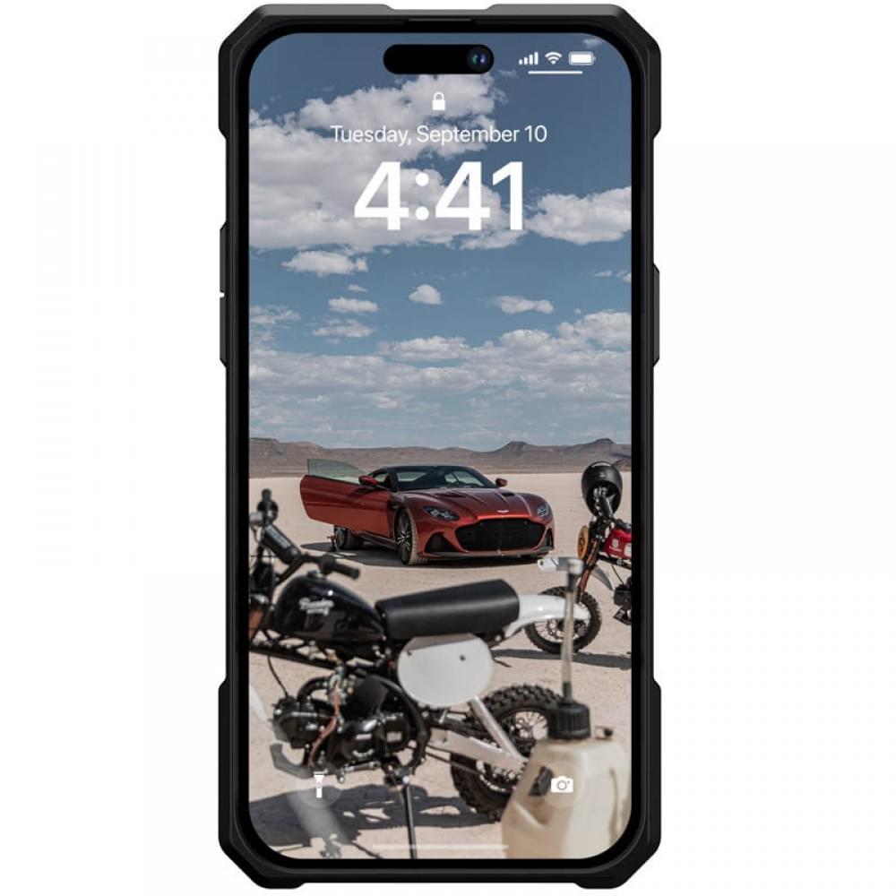 Ударопрочный чехол UAG Monarch Pro with MagSafe Leather для Apple iPhone 14 Pro (6.1")