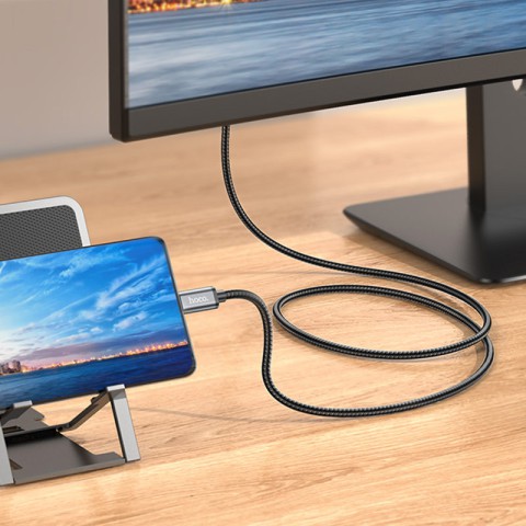 Перехідник Hoco UA27 HD Type-C to HDMI (2m) Metal gray