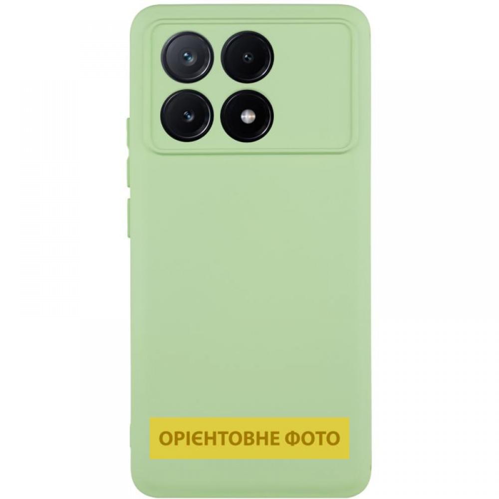 Чохол TPU GETMAN Liquid Silk Full Camera для Xiaomi Poco X6 / Note 13 Pro 5G Зелений / Pistachio