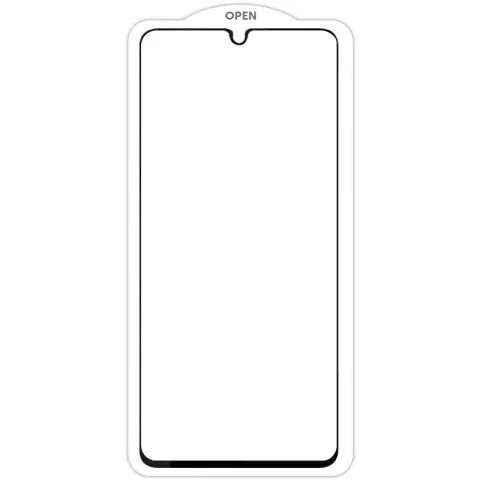 Захисне скло SKLO 5D (тех.пак) для Oppo A17 / A17k / A18 / A38 Чорний / Біла підкладка