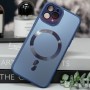 Чохол TPU+Glass Sapphire Midnight with MagSafe для Apple iPhone 12 Pro (6.1") Синій / Deep navy