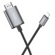 Перехідник Hoco UA27 HD Lightning to HDMI (2m) Metal gray