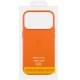 Чохол шкіряний Leather Case (AA) with MagSafe and Animation для Apple iPhone 17 Air (6.5") Orange