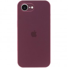Чохол Silicone Case Full Camera Protective (AA) для Apple iPhone 16e (6.1") Бордовий / Plum