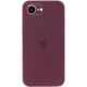 Чохол Silicone Case Full Camera Protective (AA) для Apple iPhone 16e (6.1") Бордовий / Plum