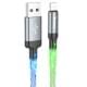 Дата кабель Hoco U112 Shine 2.4A USB to Lightning (1m) Gray