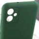 Чохол TPU GETMAN Liquid Silk Full Camera для Samsung Galaxy A06 Зелений / Dark green