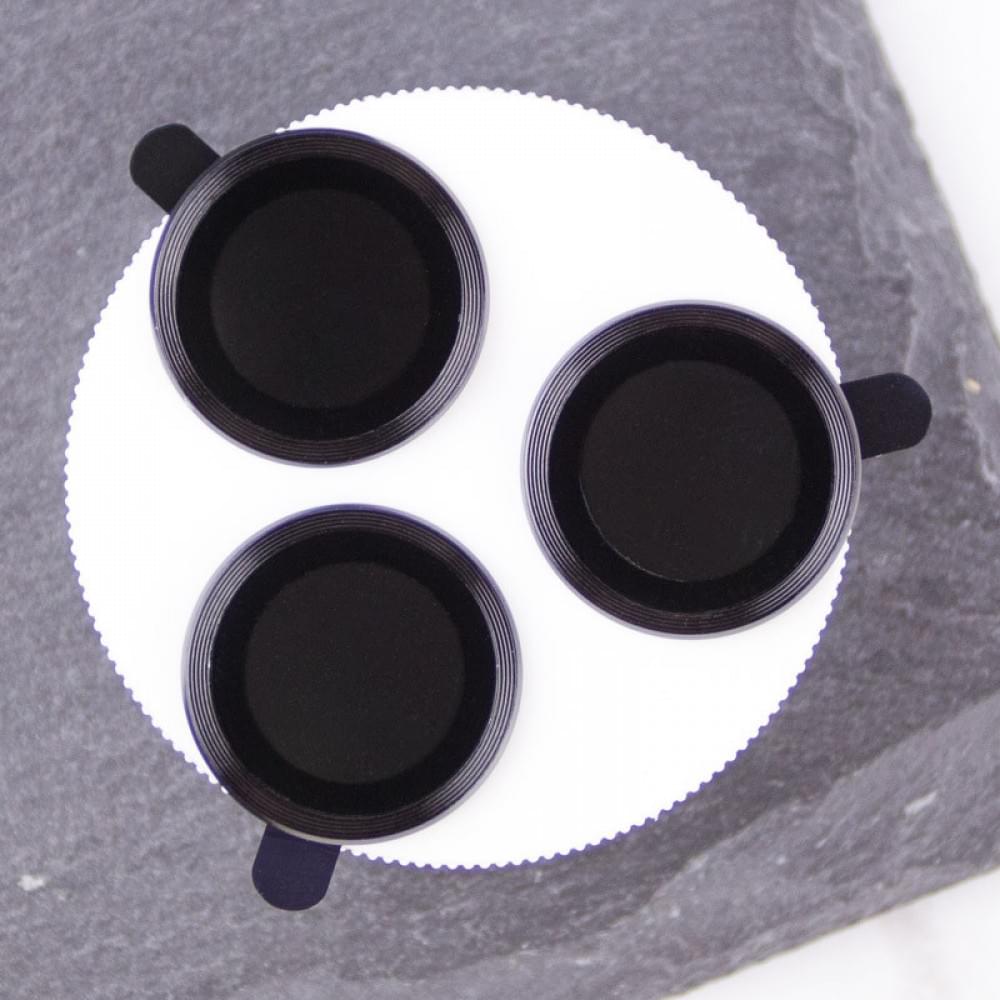 Захисне скло Metal Classic на камеру (у упак.) для Apple iPhone 16 Pro (6.3") / 16 Pro Max (6.9") Чорний / Black