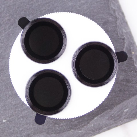 Захисне скло Metal Classic на камеру (у упак.) для Apple iPhone 16 Pro (6.3") / 16 Pro Max (6.9") Чорний / Black