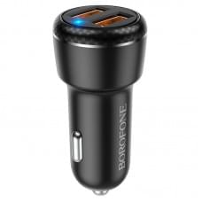 АЗП Borofone BZ17 Core QC3.0 3A (2USB-A) Чорний