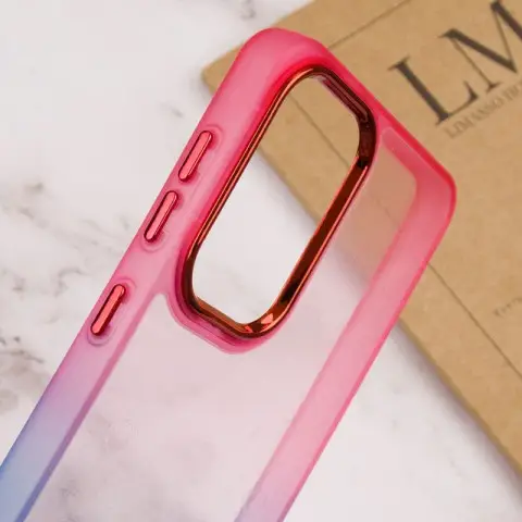 Чохол TPU+PC Fresh sip series для Motorola Moto E13 Рожевий / Синій