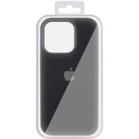 Чохол Silicone Case (AA) Logo with MagSafe для Apple iPhone 12 Pro Max (6.7") Чорний / Black