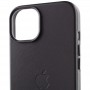 Шкіряний чохол Leather Case (AA) with MagSafe для Apple iPhone 14 Plus (6.7") Black