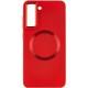 TPU чохол Bonbon Metal Style with MagSafe для Samsung Galaxy S21 FE Червоний / Red