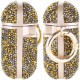 TPU чохол Bling World Rock Diamond для навушників AirPods 1/2 Золотий