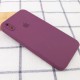 Чохол Silicone Case Square Full Camera Protective (AA) для Apple iPhone X / XS (5.8") Бордовий / Maroon