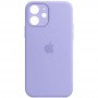 Чохол Silicone Case Full Camera Protective (AA) для Apple iPhone 12 (6.1") Бузковий / Lilac / PVH