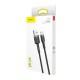 Дата кабель Baseus Cafule MicroUSB Cable 2.4A (1m) (CAMKLF-B) Сірий / Чорний