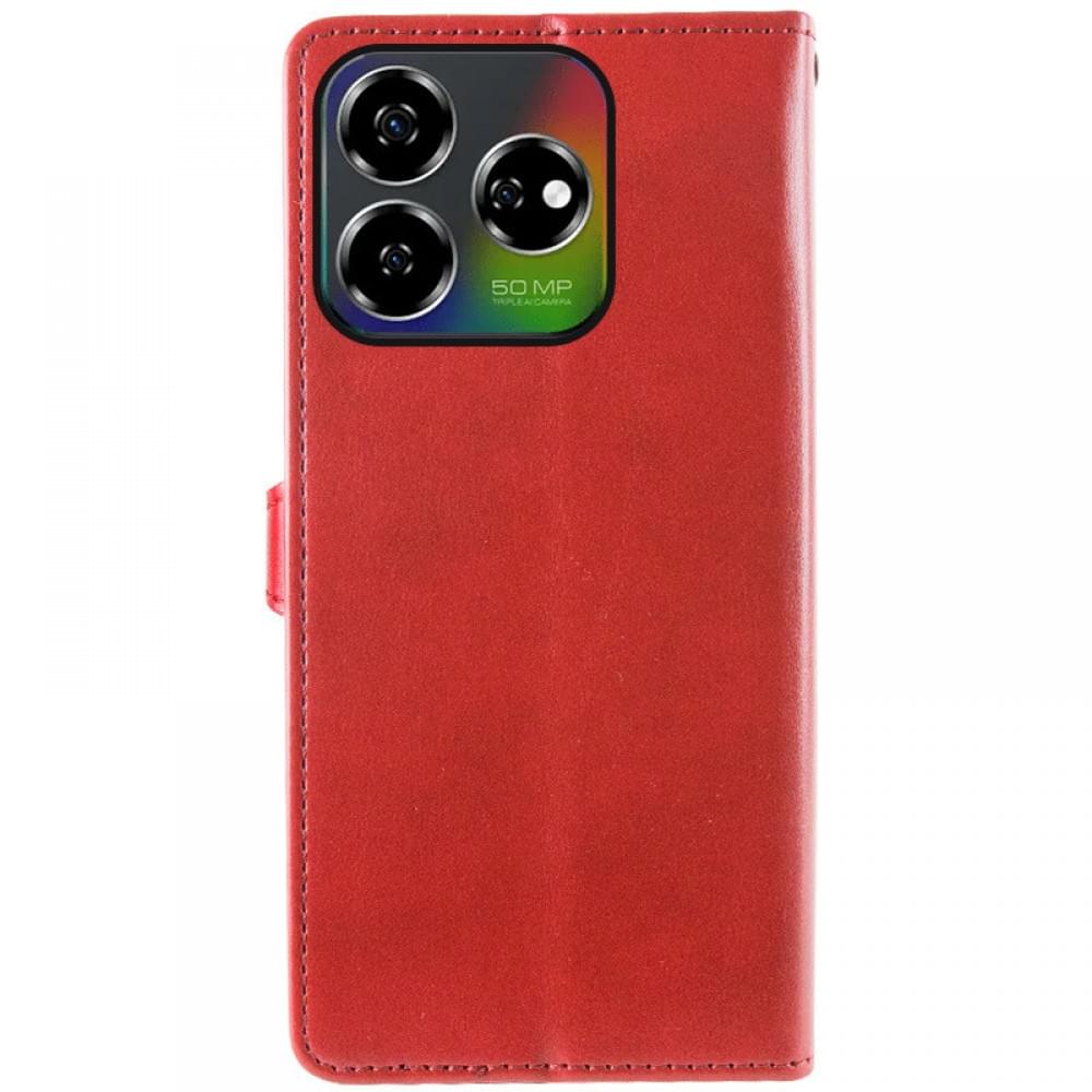 Шкіряний чохол-книжка GETMAN Gallant (PU) для ZTE Nubia V60 Червоний