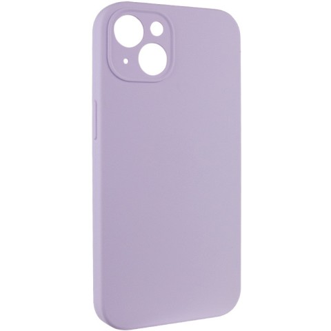 Чохол Silicone Case Full Camera Protective (AA) NO LOGO для Apple iPhone 14 (6.1") Бузковий / Lilac