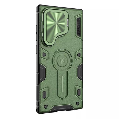 TPU+PC чохол Nillkin CamShield Armor Prop для Samsung Galaxy S25 Ultra Dark Green