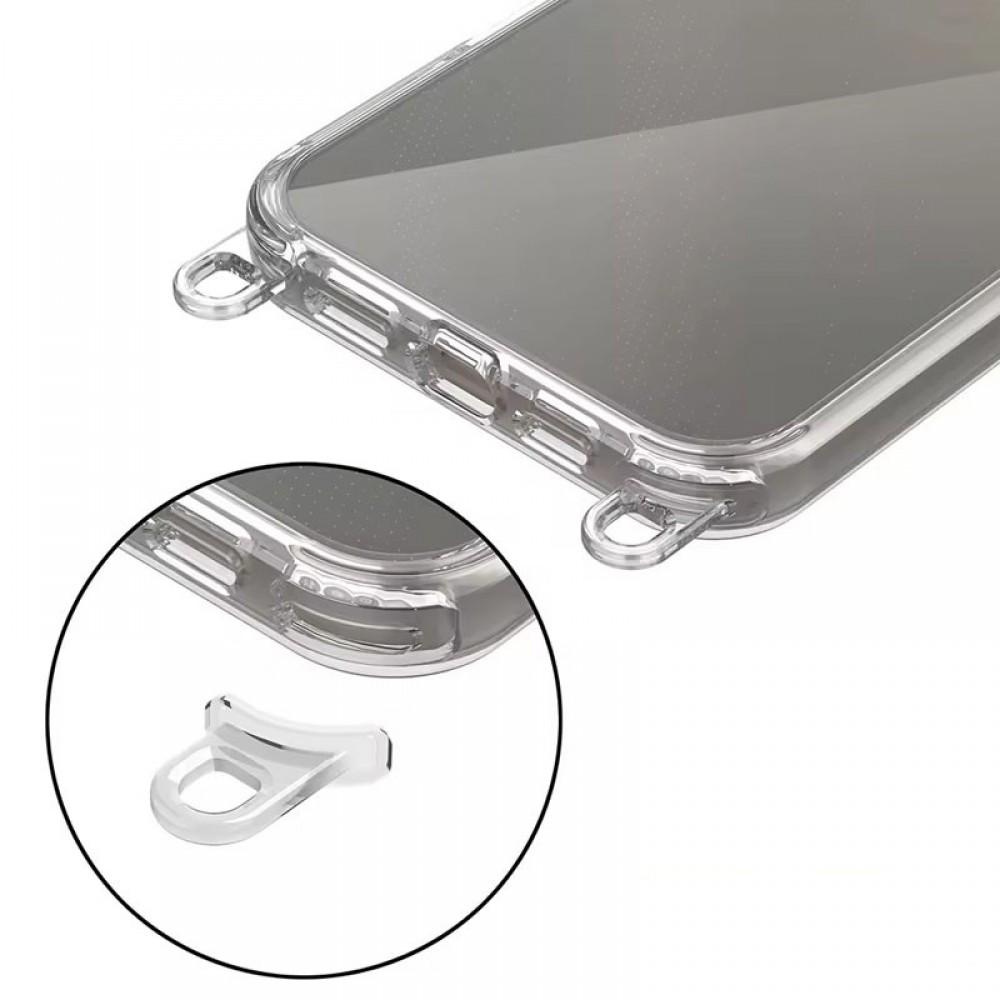 Чохол TPU Transparent with Straps для Apple iPhone 13 Pro Max (6.7") Grey