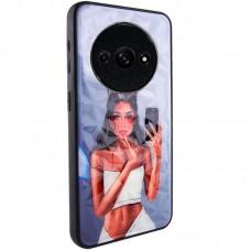 TPU+PC чохол Prisma Ladies для Xiaomi Redmi A3 Black in White
